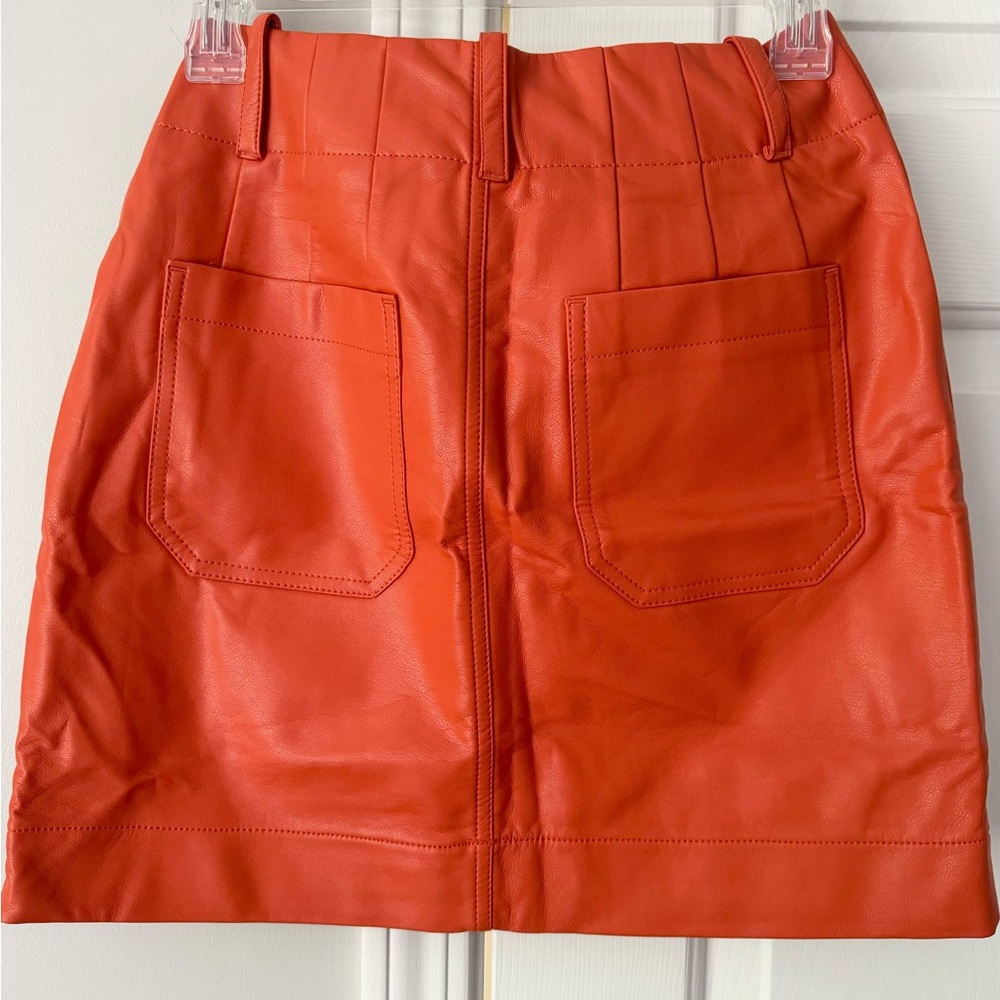 Anthropologie Maeve The Colette Faux Leather Mini Skirt - Picture 9 of 10